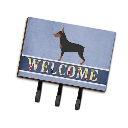 Carolines Treasures Carolines Treasures BB8323TH68 Miniature Pinscher Welcome Leash or Key Holder BB8323TH68